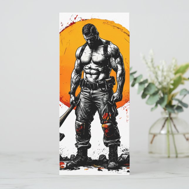 Menu guerrier barbare médiéval imaginaire hummer force (Debout devant)