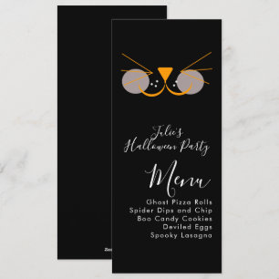 Menu Halloween Cat Cute Costume Party
