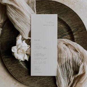 Menu HARMONIE Sage Green Place Card