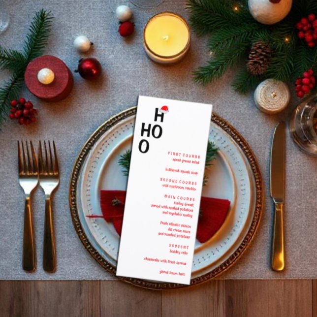 Menu Ho Ho Ho : Joyeux Noël (Créateur téléchargé)
