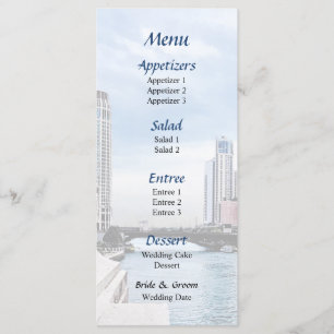 Menu IL - Vue depuis le pont de Michigan Avenue Chicago