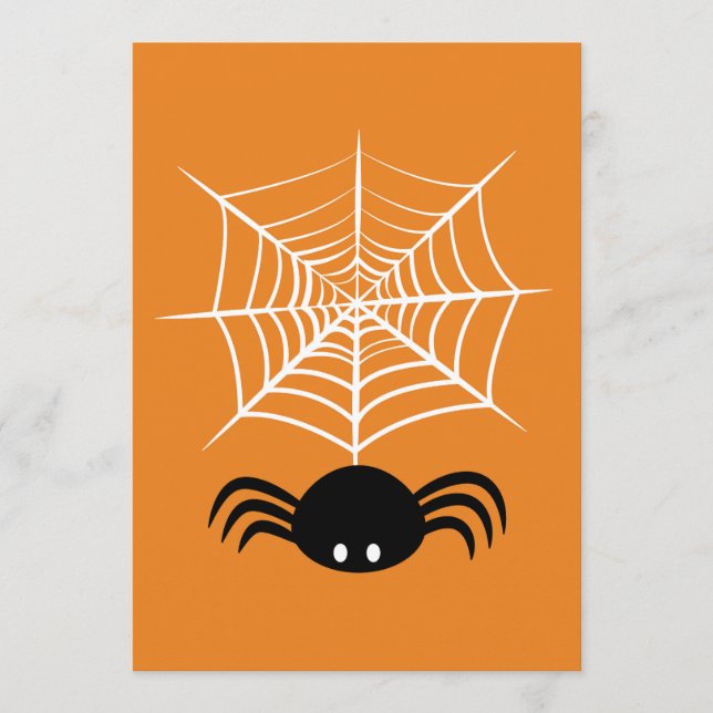 Menu Illustration d'araignée d'Halloween effrayante (Devant)
