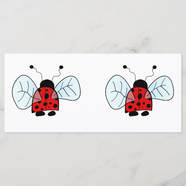 Menu Illustration de coccinelle mignonne (Devant)