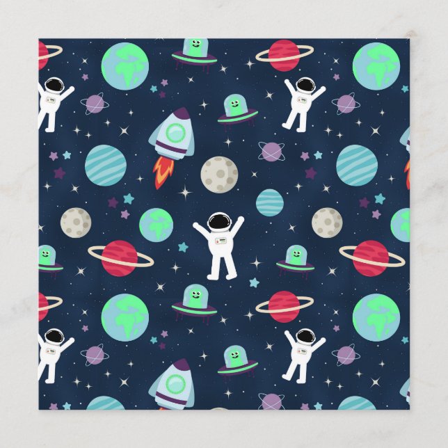 Menu Illustration du Motif spatial (Devant)