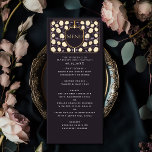 Menu Imaginaire médiéval de l'épée et du bouclier Maria<br><div class="desc">Invitation vos invités mariages avec ce design d'Imaginaire médiéval Royal Sword & Shield Monogram. Ce design est parfait pour les couples à la recherche d'une esthétique d'imaginaire médiéval à la fois royale et moderne. Personnalisez le texte, la police et les couleurs en fonction de vos préférences de conception. Objets correspondants...</div>