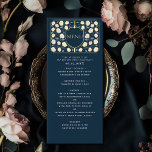 Menu Imaginaire médiéval de l'épée et du bouclier Maria<br><div class="desc">Invitation vos invités mariages avec ce design d'Imaginaire médiéval Royal Sword & Shield Monogram. Ce design est parfait pour les couples à la recherche d'une esthétique d'imaginaire médiéval à la fois royale et moderne. Personnalisez le texte, la police et les couleurs en fonction de vos préférences de conception. Objets correspondants...</div>