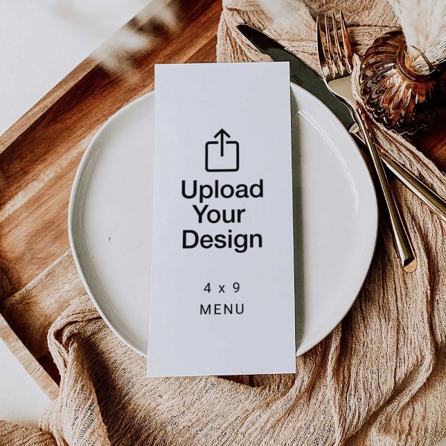 Menu imprimé 4 po x 9 po (Créateur téléchargé)