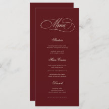 Ivory & Burgundy Old Money Aesthetic Retro Wedding