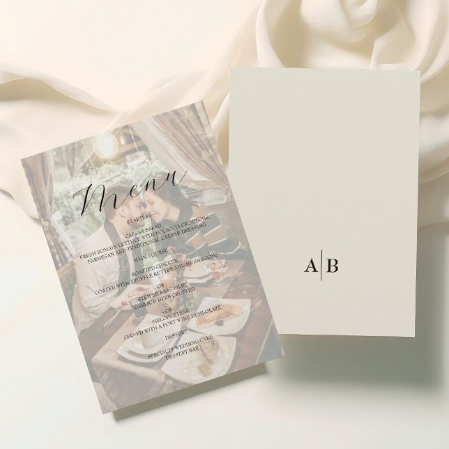 Menu Ivory Photo Wedding (Créateur téléchargé)