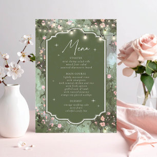 Menu Jardin enchanté Sweet 16 ID1163