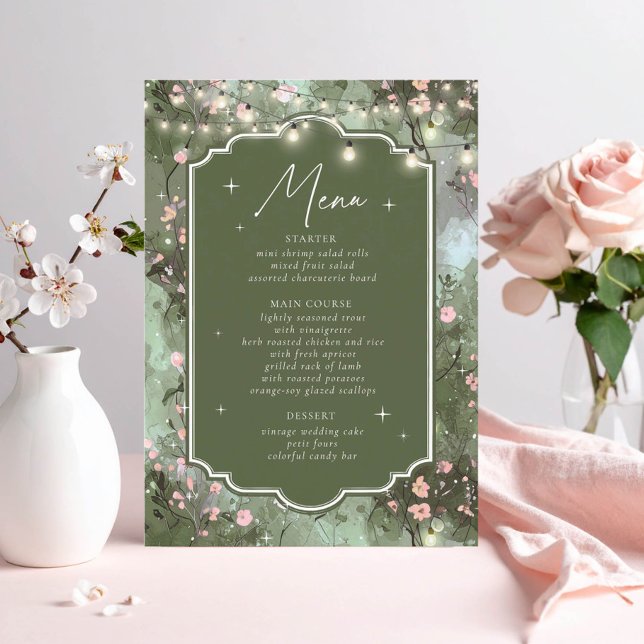 Menu Jardin enchanté Sweet 16 ID1163 (Créateur téléchargé)