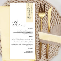 Jaune Pâle Personnalisé avec le Nom de l'Invité Él