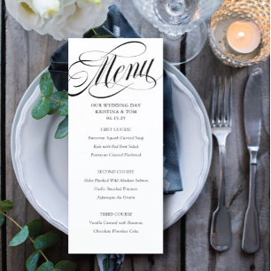 Menu Jour de Mariage Scripty