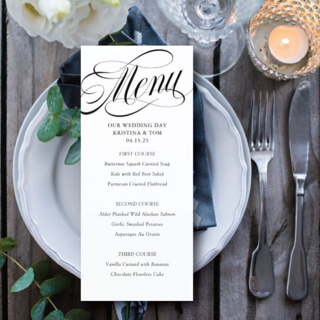 Menu Jour de Mariage Scripty (Créateur téléchargé)