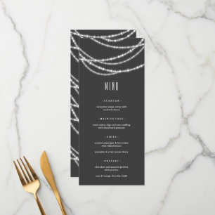 Menu Joyeux et brillant Noël Étincelle Fête de Fête