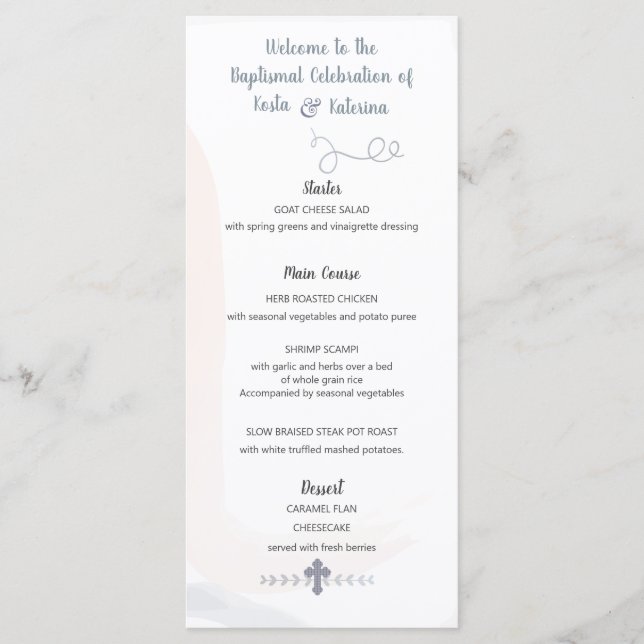 Menu Kosta & Katerina (Devant)