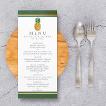 Menu La collection de Mariages d'ananas tropicaux<br><div class="desc">Célébrez dans le style avec ces cartes de menu mariages design et très tendance. Ce design est facile à personnaliser avec votre libellé d'événement spécial et vos invités seront ravis quand ils verront ces menus fabuleux.</div>