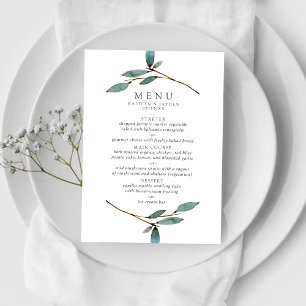Menu La collection de Mariages de liss botaniques