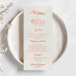 Menu La Dolce Vita Mariage tiré à la main<br><div class="desc">La Dolce Vita Menu Mariage Dessiné À La Main</div>