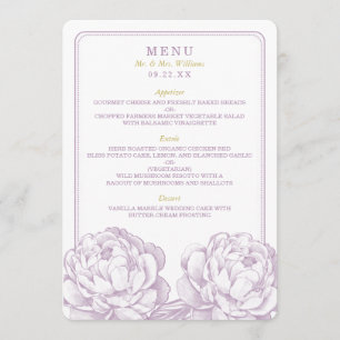 Menu La jolie collection de Mariages floraux Peony