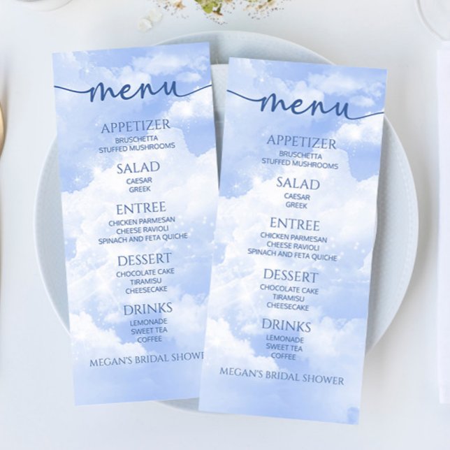 Menu La Mariée Est Sur Cloud Neuf Fêtes des mariées Men (Créateur téléchargé)