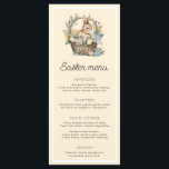 Menu Lapin pâle de Pâques Jaune<br><div class="desc">Ce menu de Pâques présente un joli design floral lapin de Pâques avec texte entièrement modifiable qui peut être customisé pour convenir à n'importe quelle combinaison de cours. Pour une personnalisation plus avancée de cette conception,  il suffit de cliquer sur le bouton "Customiser" ci-dessus.</div>