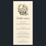 Menu Lapin pâle de Pâques Jaune<br><div class="desc">Ce menu de Pâques présente un joli design floral lapin de Pâques avec texte entièrement modifiable qui peut être customisé pour convenir à n'importe quelle combinaison de cours. Pour une personnalisation plus avancée de cette conception,  il suffit de cliquer sur le bouton "Customiser" ci-dessus.</div>