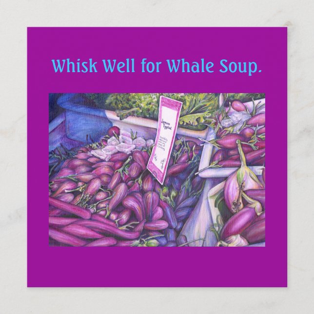 Menu Le Whisk Well pour la soupe de baleine (Devant)