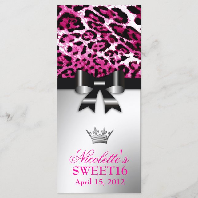 Menu Léopard de 311 roses indien de Bowlicious (Devant)