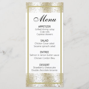 Menu Leopard Poster de animal classique