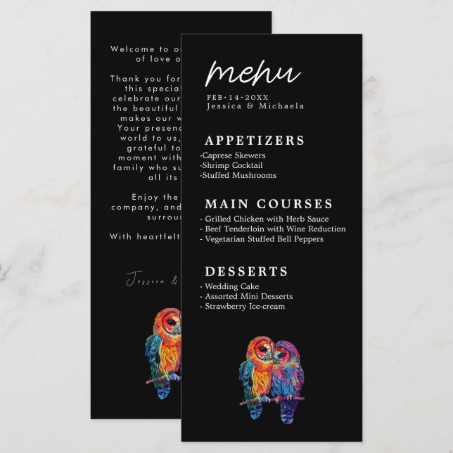 🌈 MENU LGBTQ+ + Budget texte Unité éternelle (Devant / Derrière)