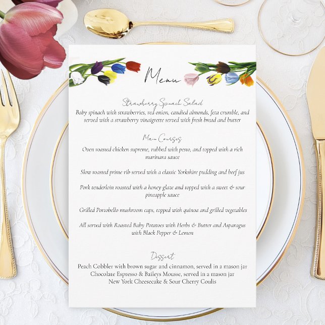 Menu LGBTQ plus Fleurs tulipes (Créateur téléchargé)