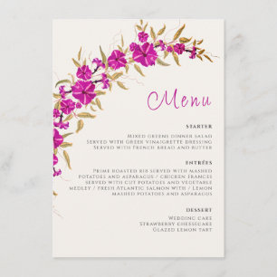 Menu Liane Trompette Violette Sauvage Fleurs Jardin Mar