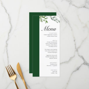 Menu LIFY Botanical Eucalyptus Feuille Mariage