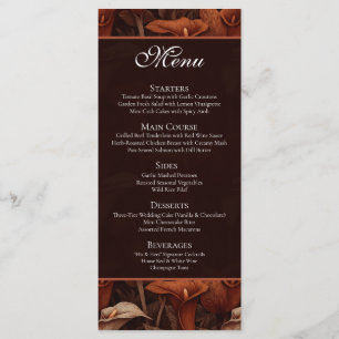 Menu Lis calla colorés Accent Paysage Mariage Champêtre