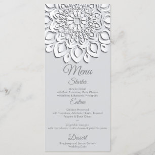 Menu Livre blanc contemporain Coupe Mariage Mandala
