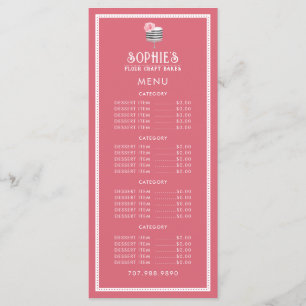 Menu Logo boulangerie unique boulangerie Pâtisserie ros