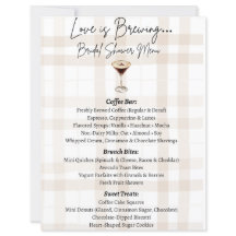 Menu Love is Brewing