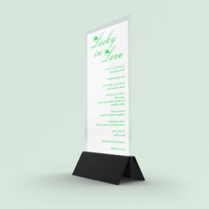 Menu Lucky In Love Mariage