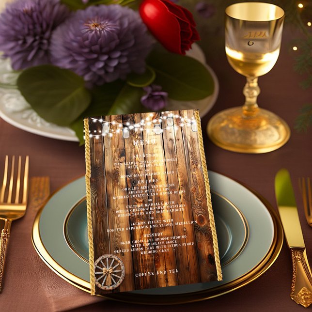 Menu Lumières à cordes Mason Jar (Créateur téléchargé)