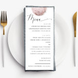 Menu Lune rousse romantique | Dîner Mariage céleste<br><div class="desc">Faites-vous plaisir à la réception de votre mariage grâce à cette carte romantique, qui présente une lune délicate et une typographie élégante. Parfait pour les mariages à thème boho ou céleste. Ce design ajoute une touche de mystique et de sophistication à votre paysage de table. Coordonnez-vous avec les invitations assorties,...</div>