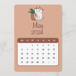 Menu Mai 2024 Stand Alone Chat Et Calendrier Plante