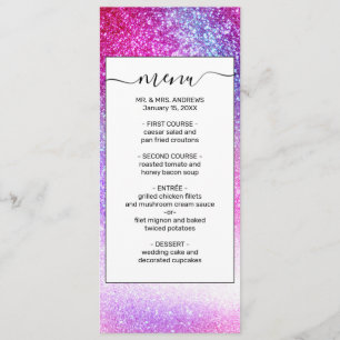 Menu Majestic rose violet Nebula Galaxy Parties scintil