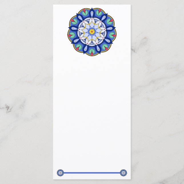 Menu Mandala Motif 01 (Devant)