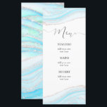 Menu marbre bleu pastel<br><div class="desc">Menu personnalisé</div>