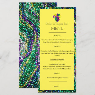 Menu Mardi Gras