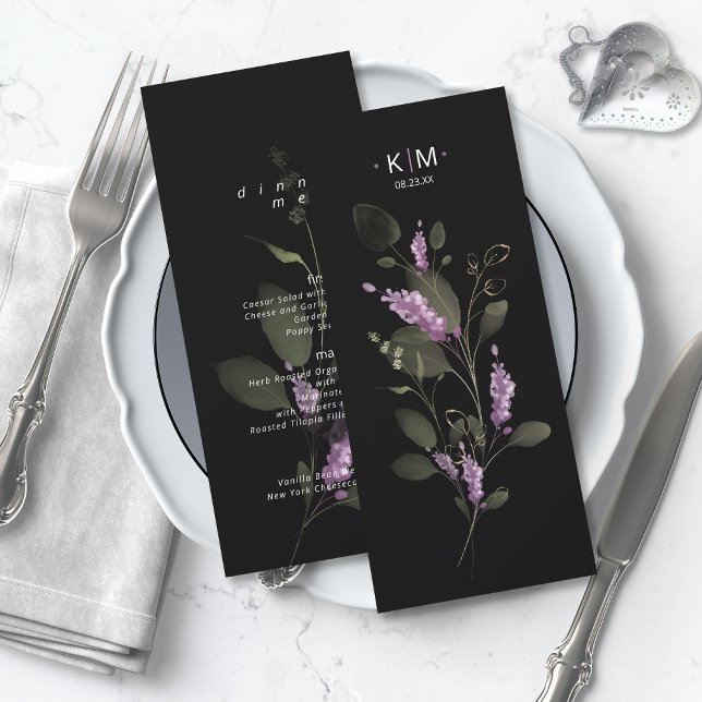 Menu Mariage à arc fleuri doux V2 Lilac ID998 (Créateur téléchargé)