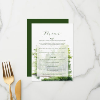 Menu Mariage à la Montagne Brumeuse