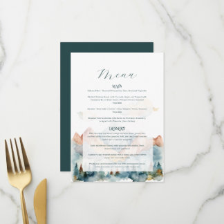 Menu Mariage à la Montagne Brumeuse
