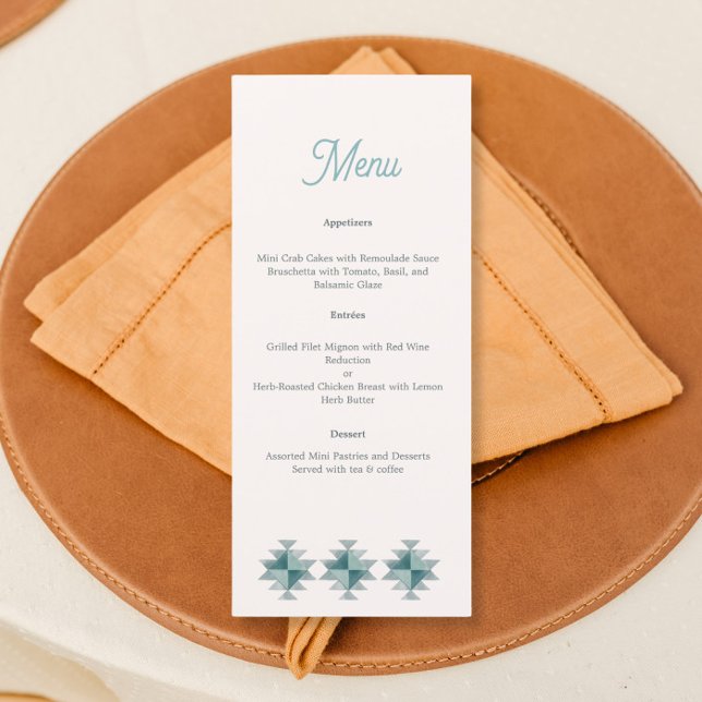 Menu mariage à thème du sud-ouest (Créateur téléchargé)